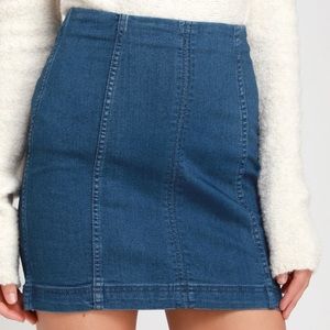 Free People Femme Denim Mini Skirt
